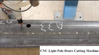 Tagliatrice automatica per porte a palo, MACCHINA DA TAGLIO PER PORTE A PALO LEGGERO CNC
