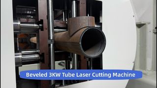 Macchina da taglio laser per tubi da 3KW | Mandrino pneumatico da 240 mm | Tagliatubi CNC ad alta velocità